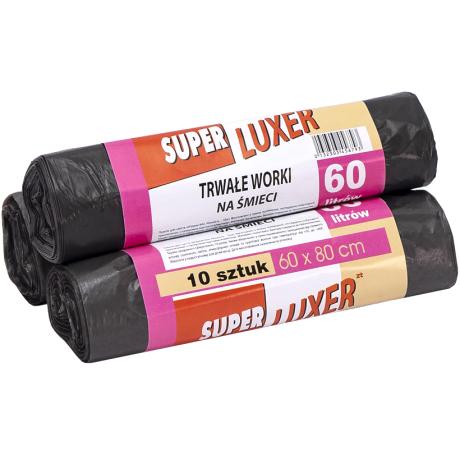 Пакет для мусора 60*80см 60л 10штук Super Luxs/Кузя Service
