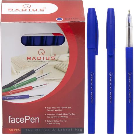 Ручка "FaсePen" RADIUS 50 штук, синяя 777890