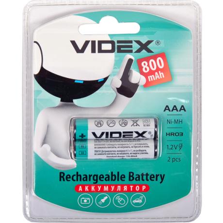 Акумулятори VIDEX ААА 800 перезаряджувані V-291765
