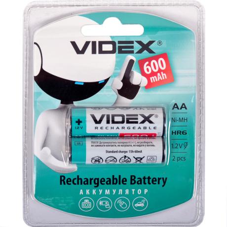 Аккумуляторы VIDEX АА 600 перезаряжаемые V-291857