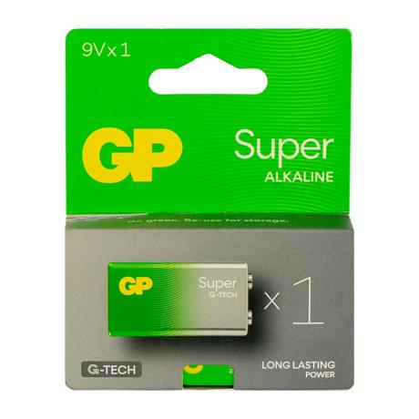 Батарейка GP 1604A-5UE1 щелочная 6LF22,6LR61 Alkaline Super (крона) GP-002311/216251