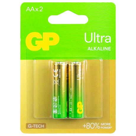 Батарейка GP 15AUHM-2UE2 лужна LR6 U. AA Alkaline Ultra GP-027581217326
