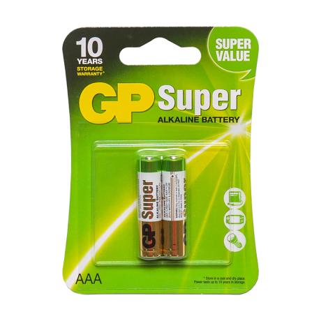 Батарейка GP 24A-U2 щелочная LR03, AAA по 2 шт. Alkaline Super GP-218040
