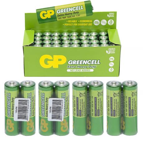 Батарейка GP 15G-S2 солевая R6P, AA GP-042409/006425