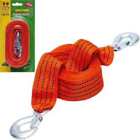 Трос буксировочный 3000 кг 4,5 м с двумя крюками X2-87