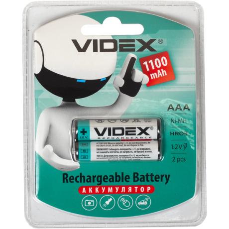Аккумуляторы VIDEX ААА 1100 перезаряжаемые V-291840
