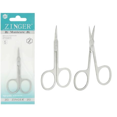 Ножницы маникюрные 9см "Zingko Manicure" сталь, изогнутые X1-16