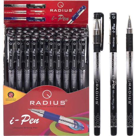 Ручка "I Pen" RADIUS диспенсер 50 штук, черная 500184