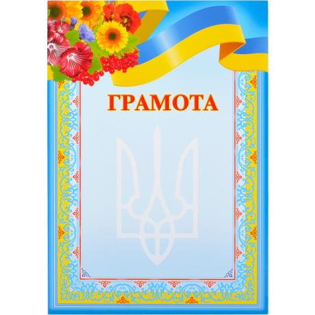 Грамота наградная А4 для заполнения №8