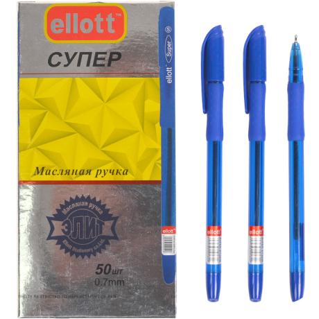 Ручка масляна "Ellott" ET2208-50 синя