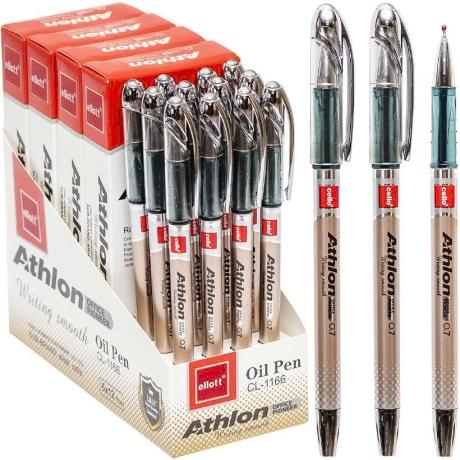 Ручка масляна "Athlon" Ellott 1166-12 синя