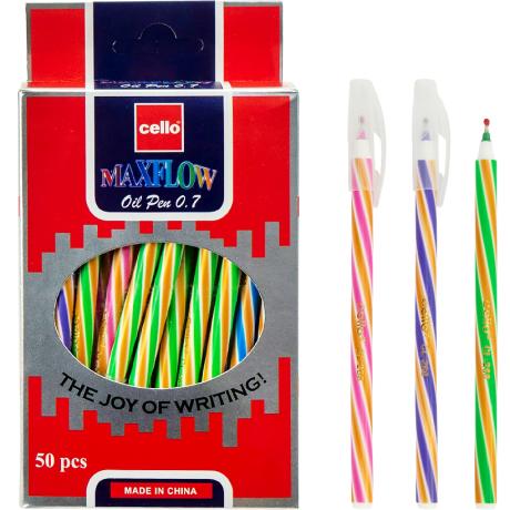 Ручка масляная Maxflow "Ellott" CL268A-50 синяя