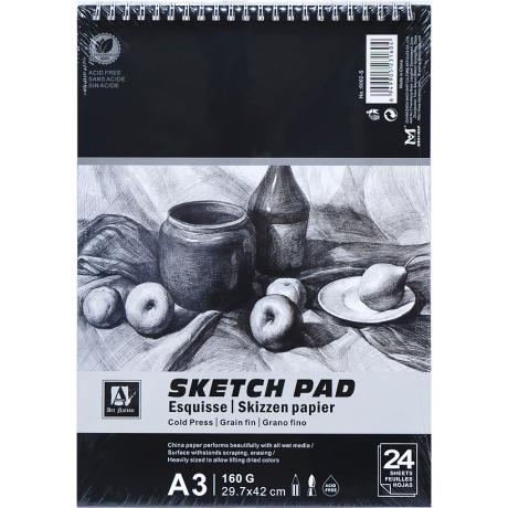 АКЦИЯ! Альбом "Sketch Pad" А3 24 листа, 160г/м² 6002-S