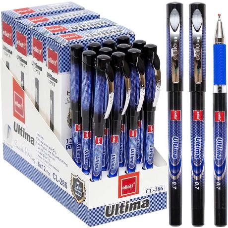 Ручка масляна "Ultima" Ellott CL286-12 синя